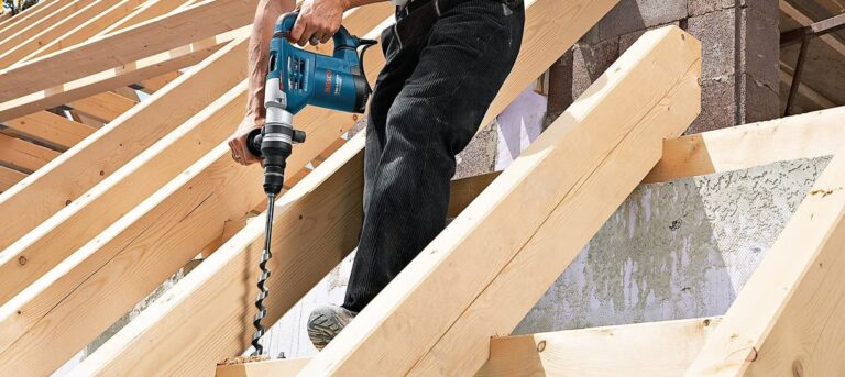 Perforateur en usage